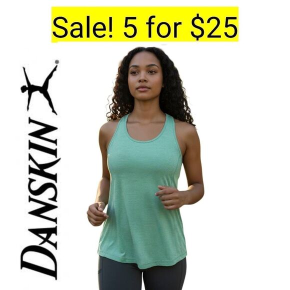 Danskin Workout Tank Top Tee Shirt Top on Sale 5 for $25 - Picture 5 of 5